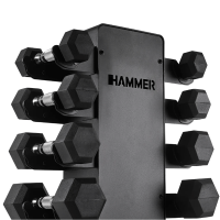 Стійка з гантелями Hammer Stealth 1-10 кг, код: 17342-S25
