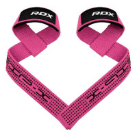 Лямки для тяги RDX S4 Gym Cotton Gel Straps Pink Plus, код: WAC-S4P+