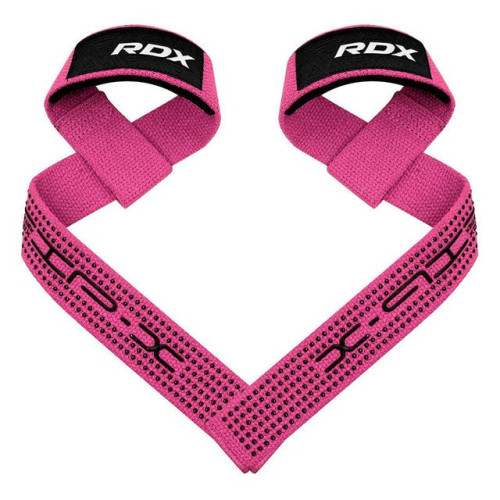 Лямки для тяги RDX S4 Gym Cotton Gel Straps Pink Plus, код: WAC-S4P+
