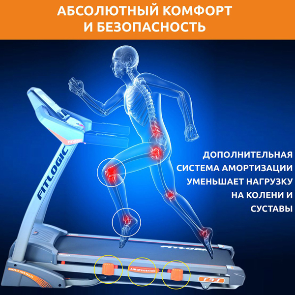 Бігова доріжка  FitLogic, код: T33