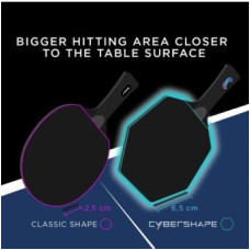 Ракетка для настільного тенісу Stiga Pro Carbon Plus Cybershape 5 Star FL (1215-0401-35), код: 931184-SVA