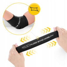 Стрічка компресійна для флосингу 4Fizjo Floss Band 2070x50x1 мм, чорний, код: P-5905973405256