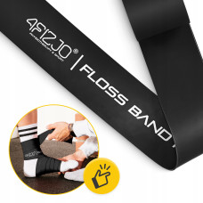 Стрічка компресійна для флосингу 4Fizjo Floss Band 2070x50x1 мм, чорний, код: P-5905973405256