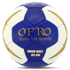 М"яч гандбольний PlayGame Ofro №3 синій-білий, код: ZR-18-S52