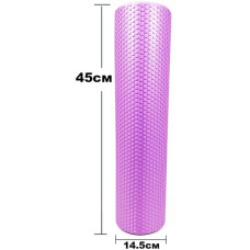 Масажний ролик EasyFit Foam Roller 45 см фіолетовий, код: EF-2030-V