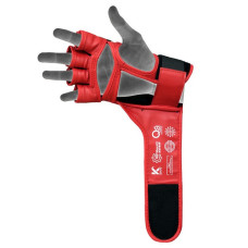 Рукавиці для ММА RDX Aura Plus T-17 XL, червоний-чорний, код: GGR-T17RB-XL+