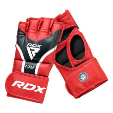 Рукавиці для ММА RDX Aura Plus T-17 XL, червоний-чорний, код: GGR-T17RB-XL+