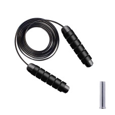 Скакалка швидкісна для кросфіту Cornix Speed Rope Classic з обтяженням, чорний, код: XR-0353