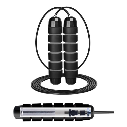 Скакалка швидкісна для кросфіту Cornix Speed Rope Classic з обтяженням, чорний, код: XR-0353