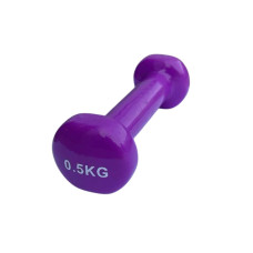 Гантель для фітнесу з вініловим покриттям Generation Fintess FF51D3B-0.5kg, 1х0,5 кг, фіолетовий, код: 523428-AX