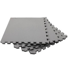 Мат-пазл (ластівчин хвіст) Springos Mat Puzzle EVA Black/Grey, 1200x1200x20 мм, код: FM0009