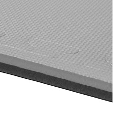 Мат-пазл (ластівчин хвіст) Springos Mat Puzzle EVA Black/Grey, 1200x1200x20 мм, код: FM0009