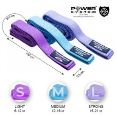Набір тканевих гумок Power System Booty Band Set Long, код: 4129MX-9