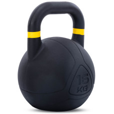 Гиря змагальна цільна чавунна пофарбована LiveUp 16кг, , код: LP8044-16-S52