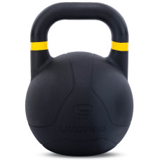 Гиря змагальна цільна чавунна пофарбована LiveUp 16кг, , код: LP8044-16-S52