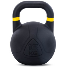 Гиря змагальна цільна чавунна пофарбована LiveUp 16кг, , код: LP8044-16-S52
