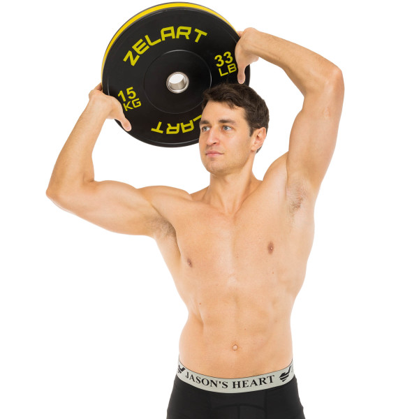 Бамперні диски гумові Zelart Bumper Plates 51мм, 15кг, чорний-жовтий, код: TA-4790-15