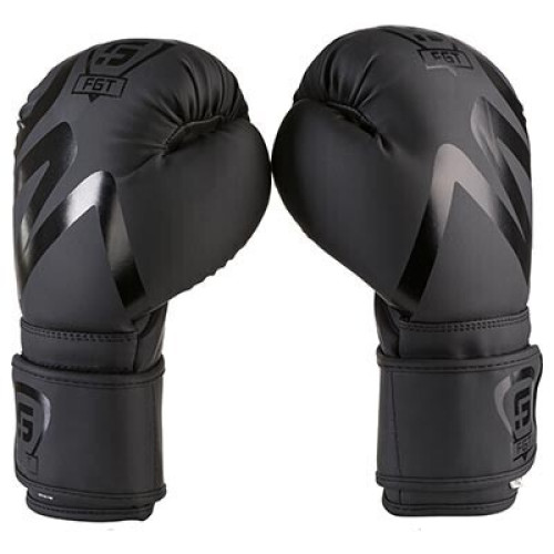 Боксерські рукавички FGT Collection з друком на манжеті, Flex, 12oz, чорний, код: FT3035/12-P-WS