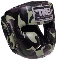 Шолом боксерський з повним захистом шкіряна Top King Empower Camouflage L камуфляж сірий, код: TKHGEM-03_LGR-S52