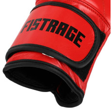 Боксерські рукавиці шкіряні Fistrage 12oz, червоний, код: VL-4295_12R