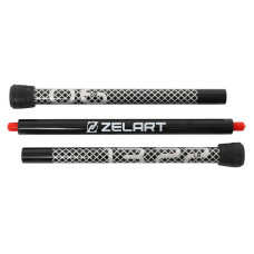 Бодібар 3-х секційний Bar Zelart 6кг, чорний-сірий, код: FI-9994-6-S52