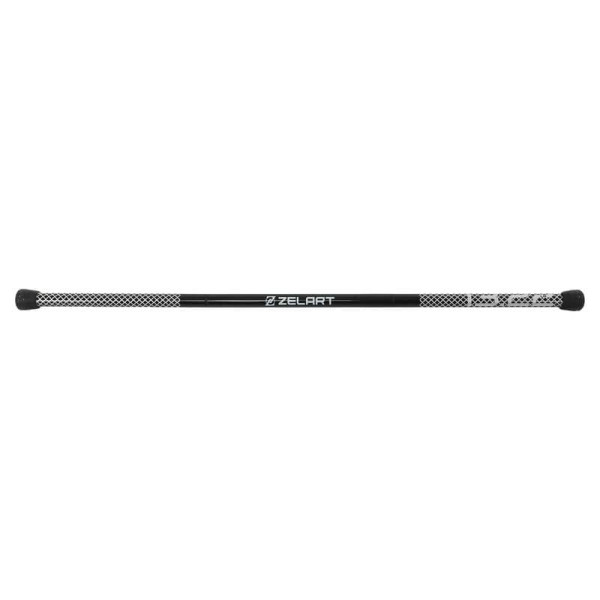 Бодібар 3-х секційний Bar Zelart 6кг, чорний-сірий, код: FI-9994-6-S52