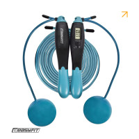 Скакалка для боксу EasyFit TwinRope 2,8 м чорний-зелений, код: EF-1909-GN