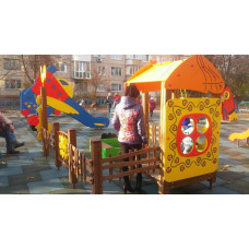 Пісочний двір InterAtletika Будиночок, 2985х2071х2022 мм, код: TE322-SM