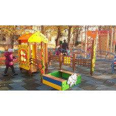 Пісочний двір InterAtletika Будиночок, 2985х2071х2022 мм, код: TE322-SM