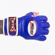 Рукавички для змішаних єдиноборств MMA Twins XL синій, код: GGL-6_XLBL
