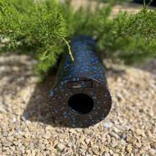 Масажний ролик (роллер) гладкий PowerPlay EPP Foam Roller 330х140 мм, чорний-синій, код: PP_4347_Blue_(33x14)
