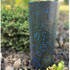 Масажний ролик (роллер) гладкий PowerPlay EPP Foam Roller 330х140 мм, чорний-синій, код: PP_4347_Blue_(33x14)