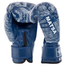Рукавички боксерські Matsa PVC 10 унцій, синій, код: MA-7762_10BL