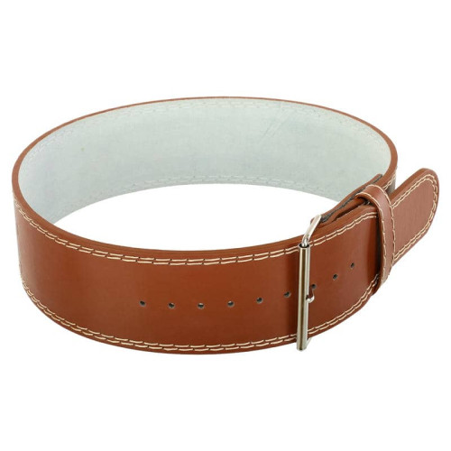 Пояс для пауерліфтингу з карабіном шкіряний Mdbuddy Weightlifting Belt M, коричневий, код: TA-3088_MBR