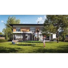 Батут Zipro Jump Pro 10FT (3120 мм) з внутрішньою сіткою, чорний-салатовий, код: 5902659840677-IN