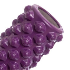 Роллер для занять йогою і пілатесом FitGo Grid Bubble Roller, фіолетовий, код: FI-5714_V