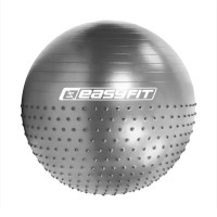 Фітбол EasyFit Hybrid 850 мм, напівмасажний, сірий, код: EF-3013-GY-EF