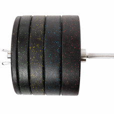 Бамперні диски із структурної гуми Record Bumper Plates 51мм, 10кг, чорний-зелений, код: TA-4782-10