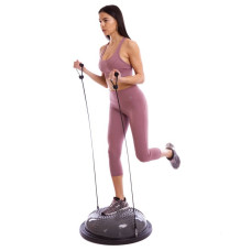Балансировочная платформа з еспандерами FitGo Bosu, код: FI-1925
