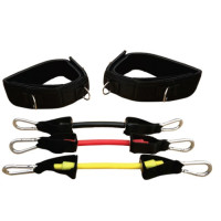 Еспандер латеральний універсальний Meta Stepper Ankle Resistance tube чорний, жовтий, червоний, код: 080101514163