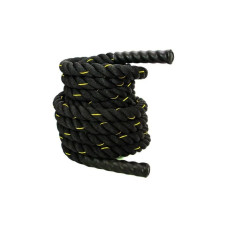 Бойовий канат Fitnessport FF32A1-9m, 9 м, чорний-жовтий, код: 10220-AX