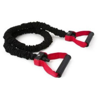 Еспандер трубчастий Adidas Power Tube 122 см, чорний-червоний, код: 885652000260
