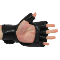 Рукавички для змішаних єдиноборств MMA Fairtex L, чорний, код: BO-0582_LBK