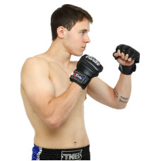 Рукавички для змішаних єдиноборств MMA Fairtex L, чорний, код: BO-0582_LBK