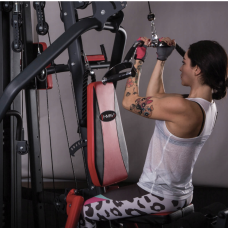 Ручка для верхньої тяги York Fitness 86см з паралельним хватом вигнута з гумовими рукоятками, хром, код: 00014961361582