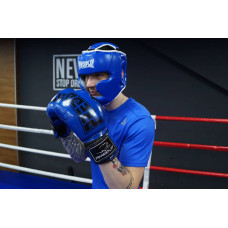 Боксерський шолом тренувальний PowerPlay XS cиній, код: PP_3100_XS_Blue