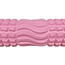 Масажний ролик EasyFit Wavyspines 330х110 мм, рожевий, код: EF-3701-P-EF