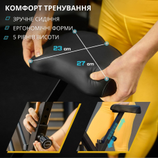 Велотренажер Trex Sport TX-320XB FLIX чорний, код: 5902308232464