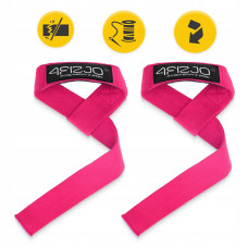 Лямки для станової тяги 4Fizjo Deadlift Straps Pink, код: P-5905973402293