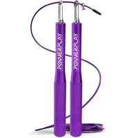 Скакалка швидкісна на підшипниках алюмінієва PowerPlay Elite Jump Rope 3 м, фіолетовий, код: PP_4207_Purple